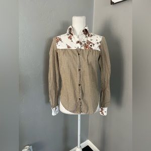 Puella Anthropologie Women's Long Sleeve blouse size S